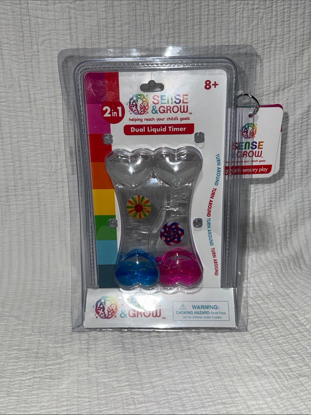 Dual Liquid Timer – Blue & Pink Sensory Toy
